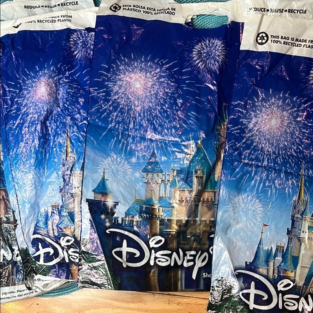 WDW Set of 4 Disney Fireworks Shopping Bags Walt Disney World